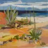 Cactus and warm sand