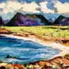 The beach